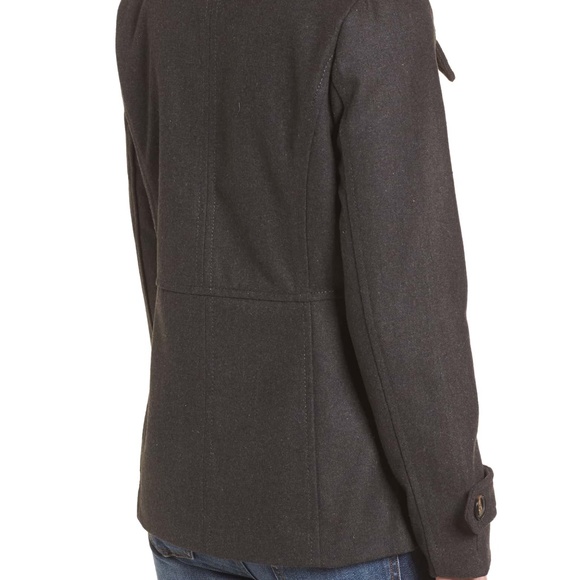 THREAD&SUPPLY DoubleBreasted charcoal Peacoat NWOT - Picture 7 of 7